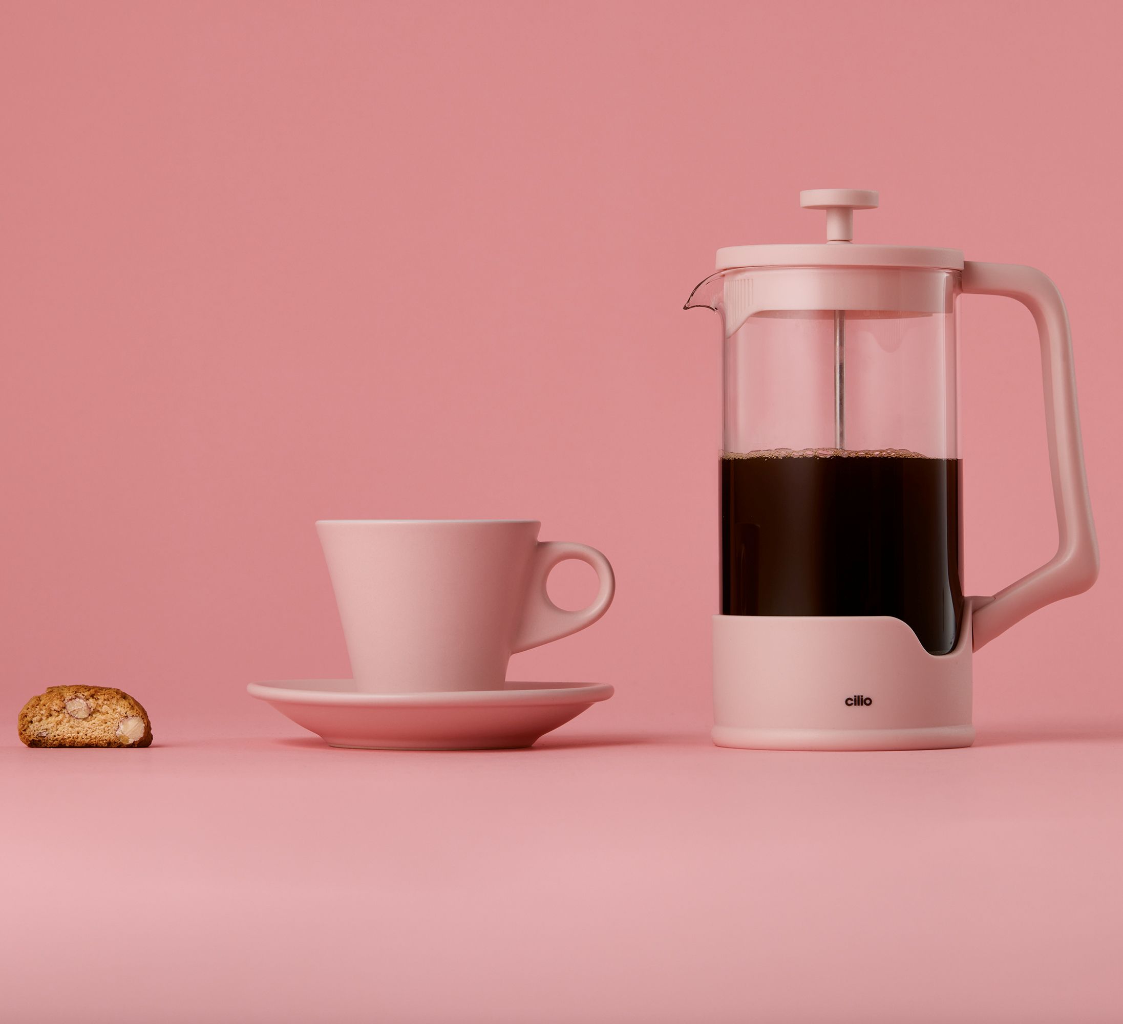 215489 NAPOLI capuccino šálek s podšálkem 125 ml růžový Cilio (4)